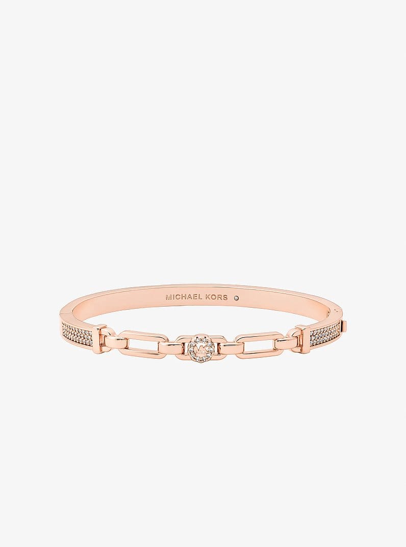 Pavé Logo Bangle and Stud Earrings Gift Set