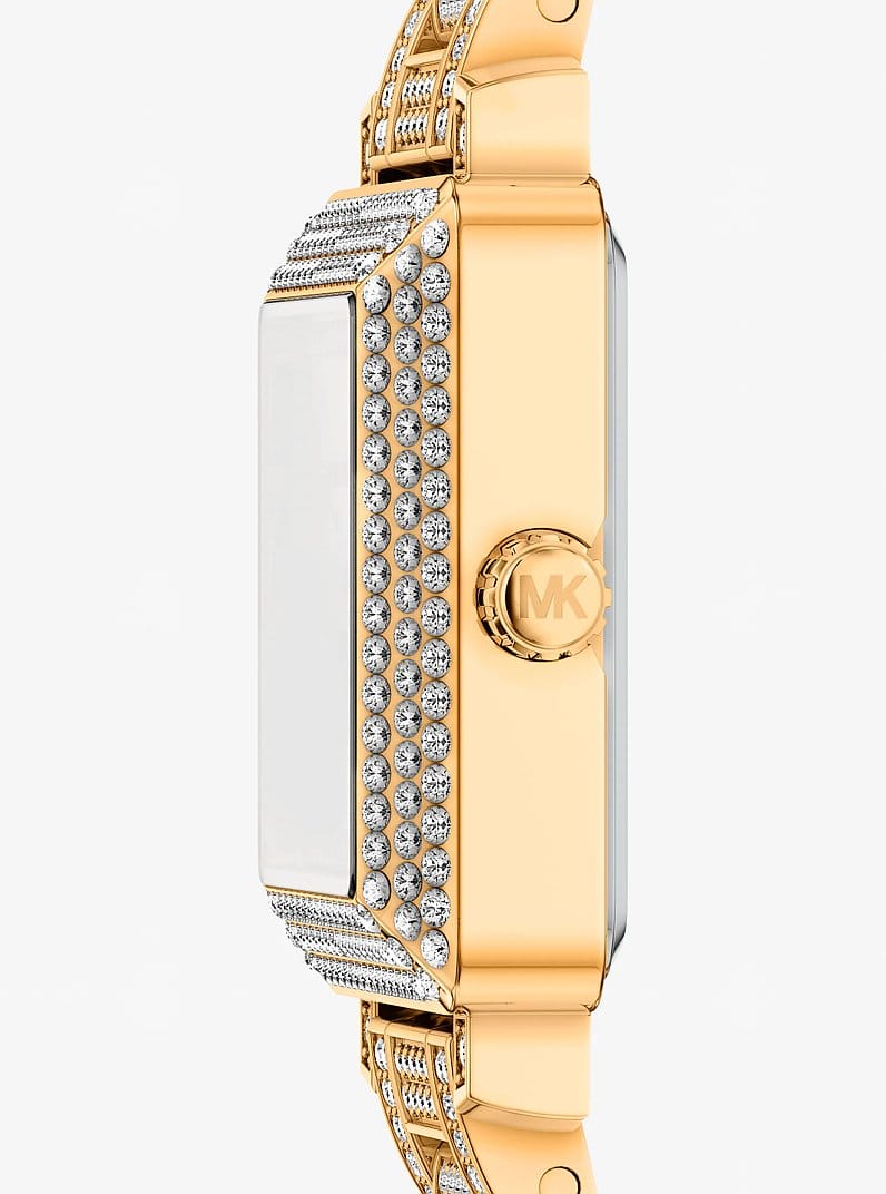 Petite Gwynn Pavé Gold-Tone Watch