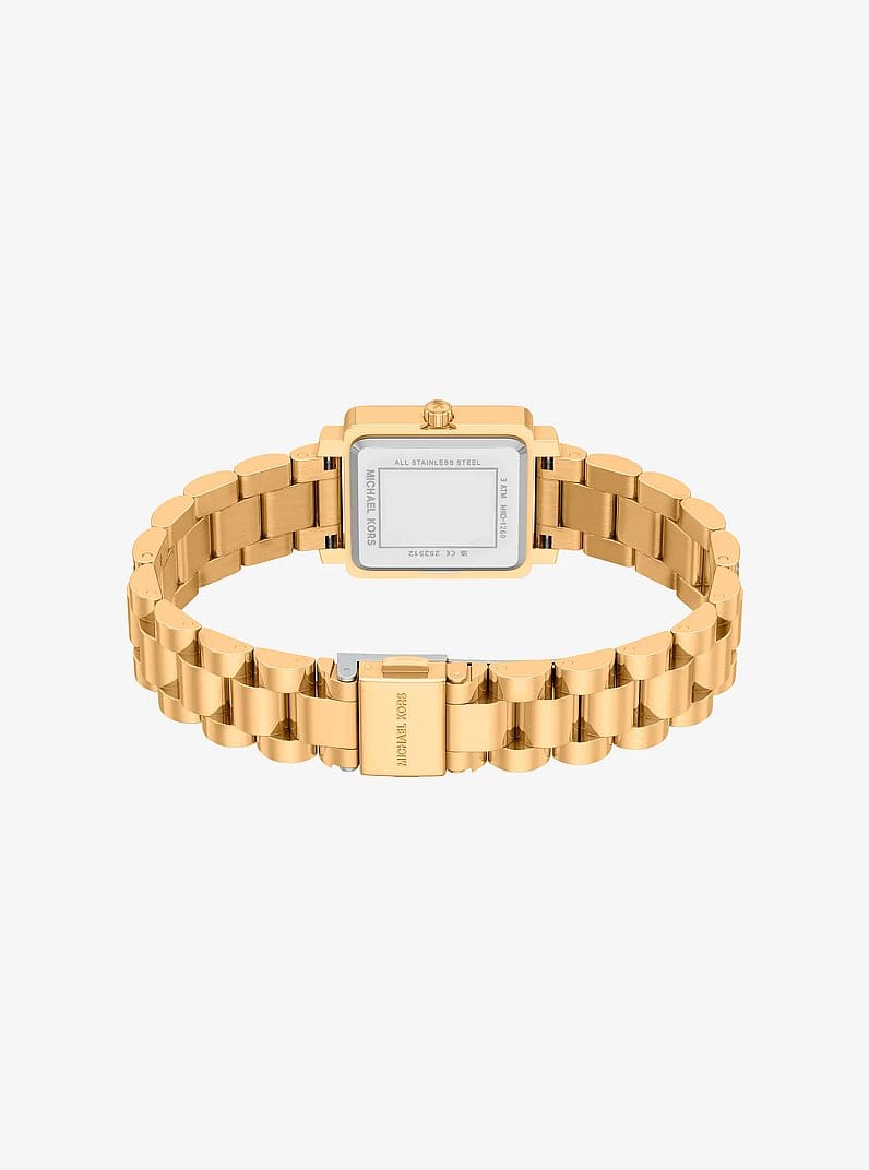 Petite Gwynn Pavé Gold-Tone Watch