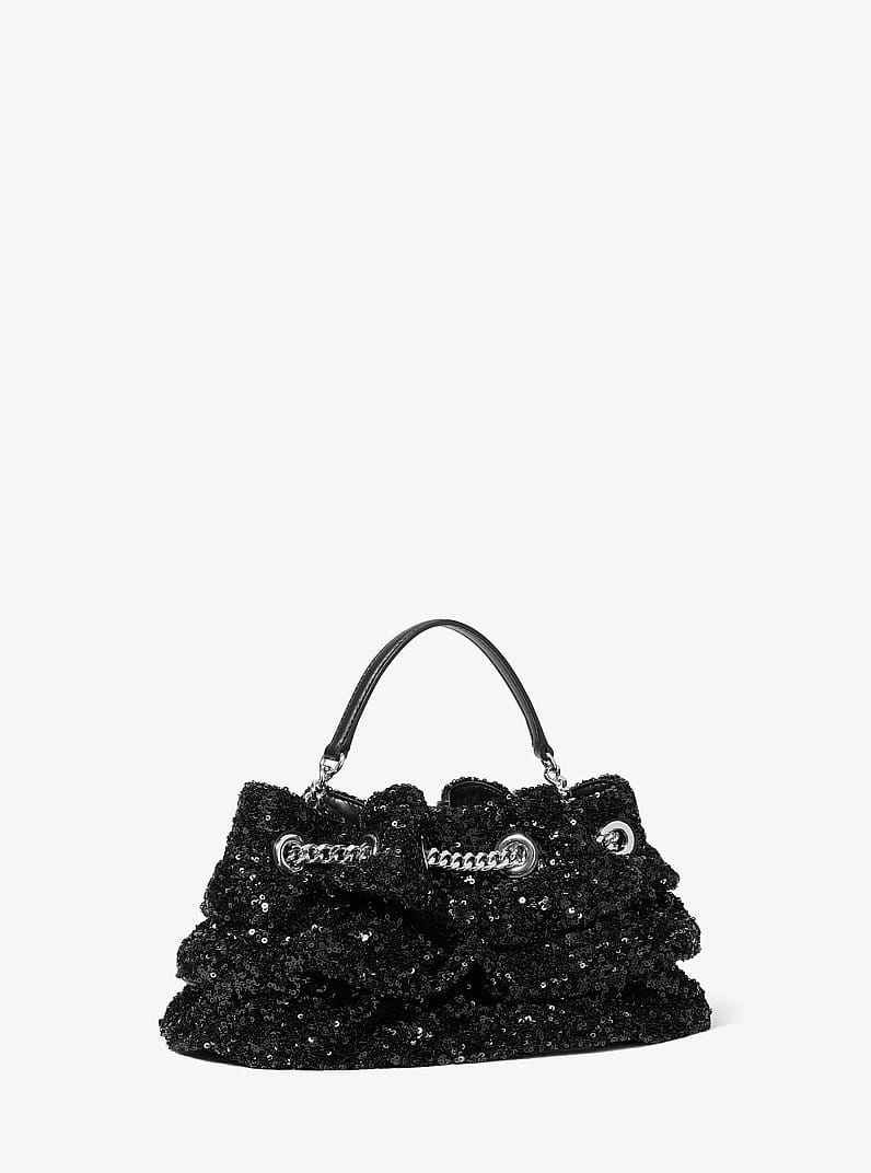 Mina Small Sequin Embellished Convertible Pochette