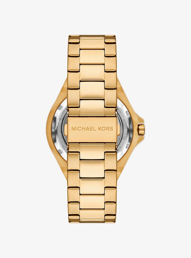 Oversized Lennox Pavé Gold-Tone Watch