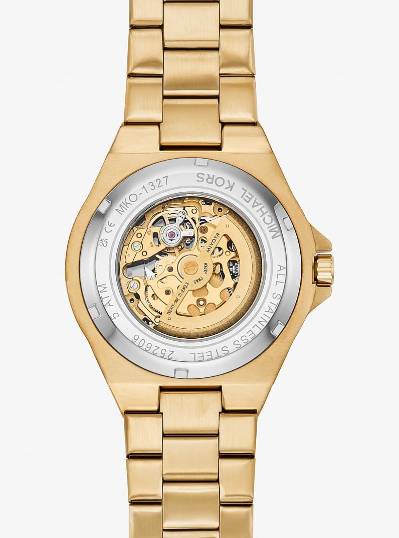 Oversized Lennox Pavé Gold-Tone Watch