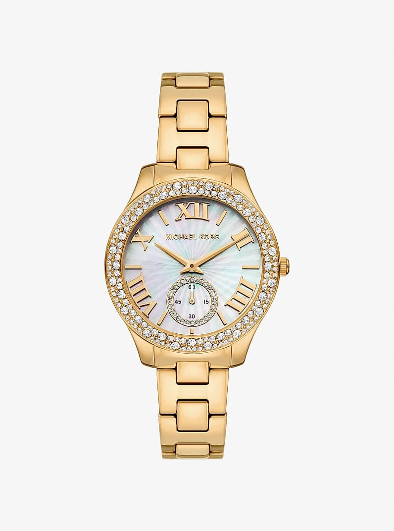 Liliane Pavé Gold-Tone Watch