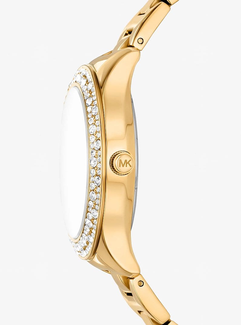 Liliane Pavé Gold-Tone Watch