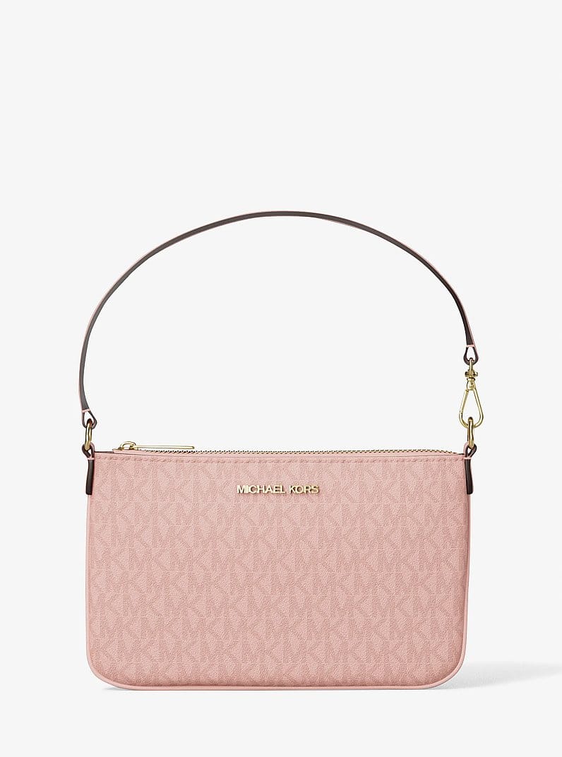 Jet Set Small Signature Logo Convertible Wristlet