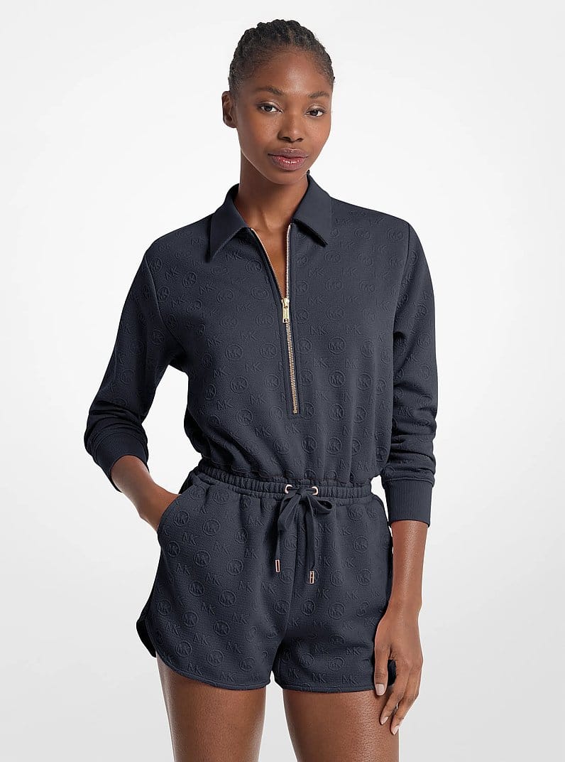 Logo Jacquard Romper