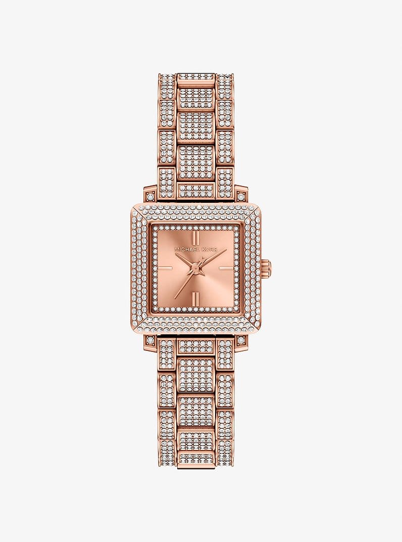 Petite Gwynn Pavé Rose Gold-Tone Watch