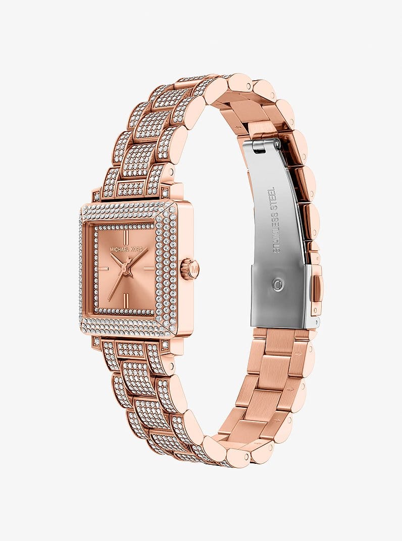 Petite Gwynn Pavé Rose Gold-Tone Watch