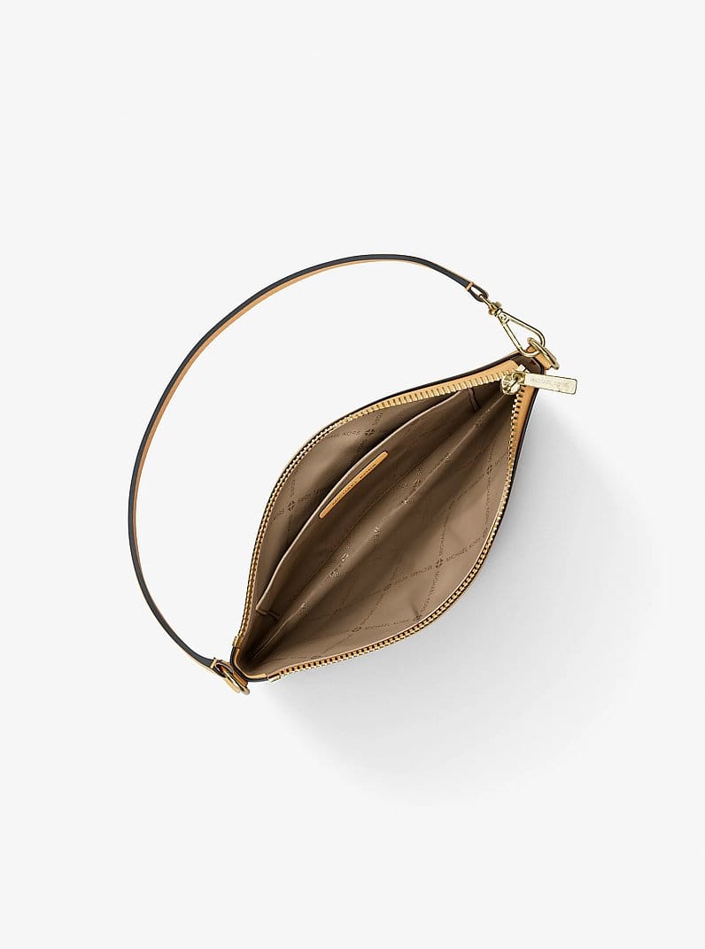 Jet Set Small Pebbled Leather Convertible Wristlet
