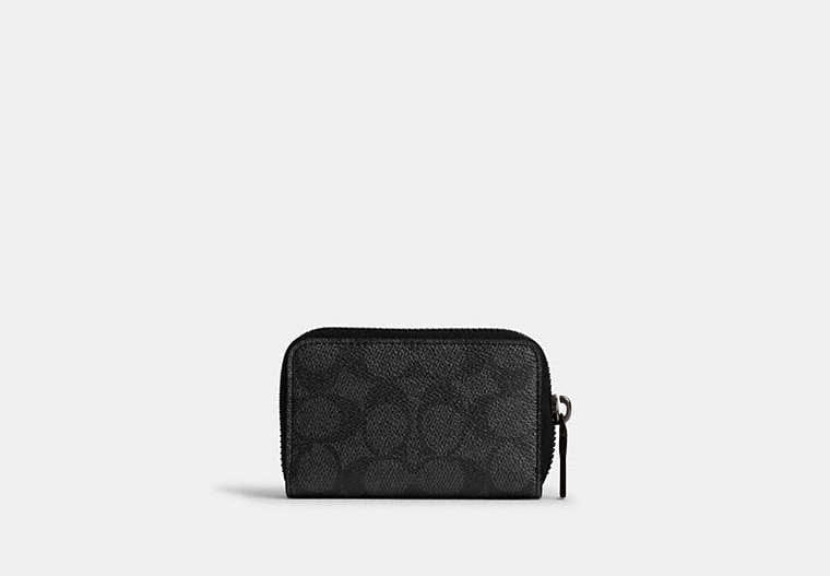 Small Zip Around Card Case In Signature Canvas