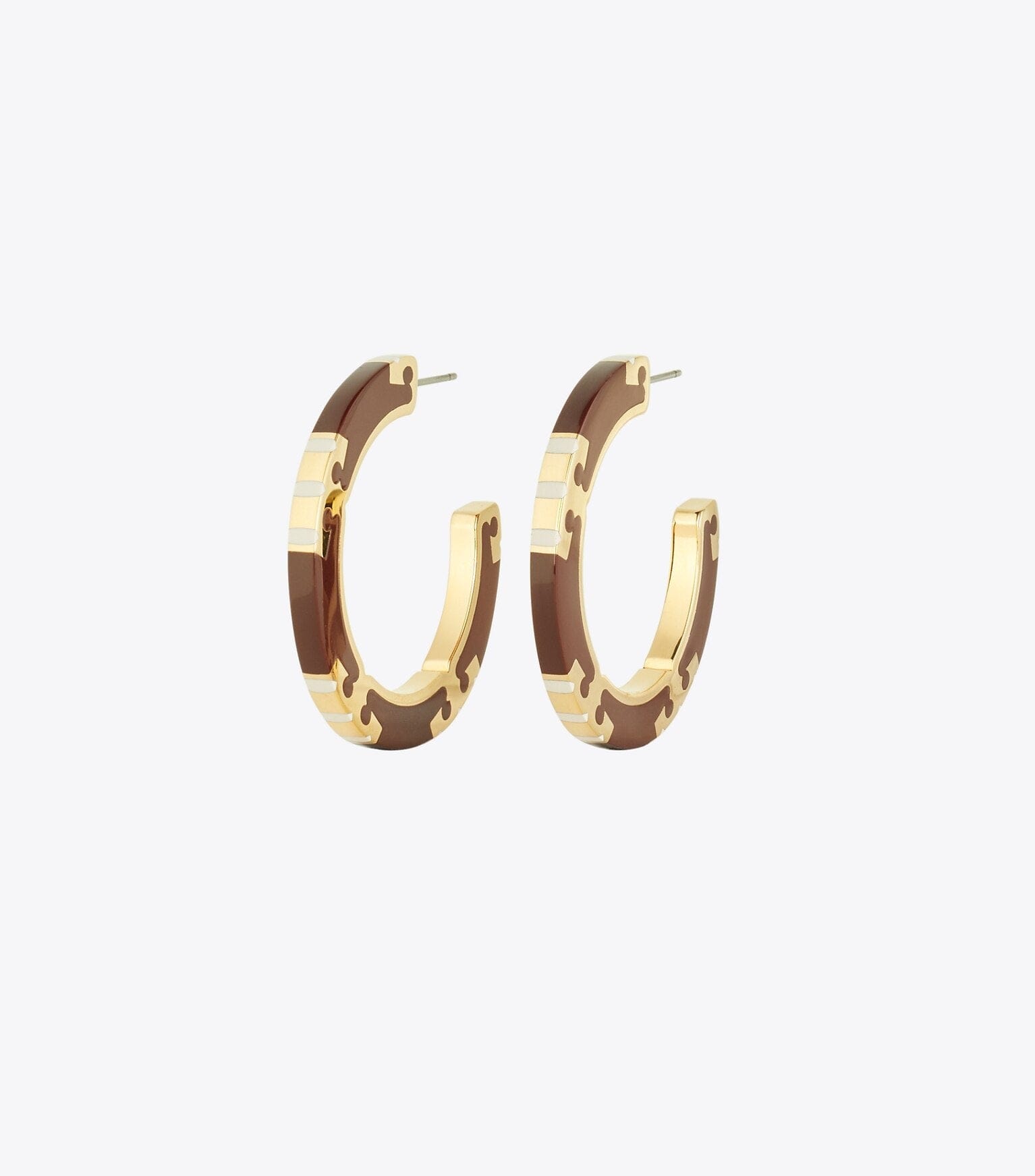 Icon Enamel Hoop Earrings