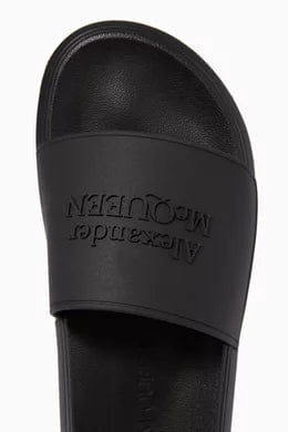 Alexander McQueen Pool Slides in Rubber