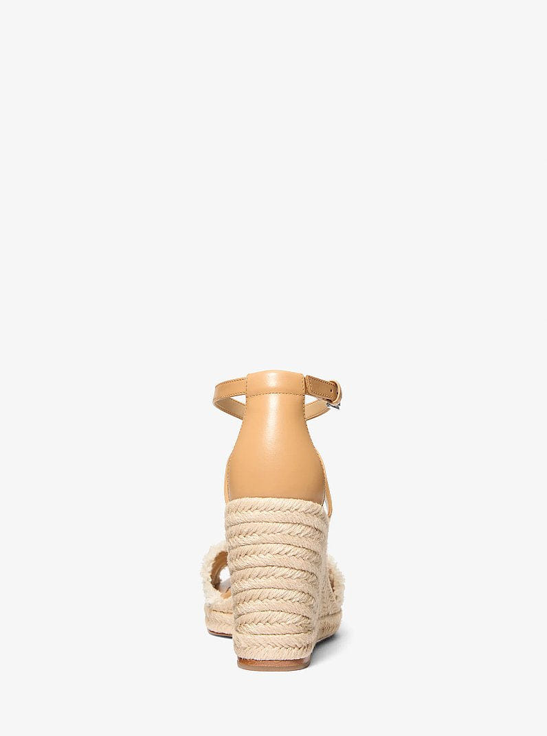 Mandy Linen Wedge Sandal