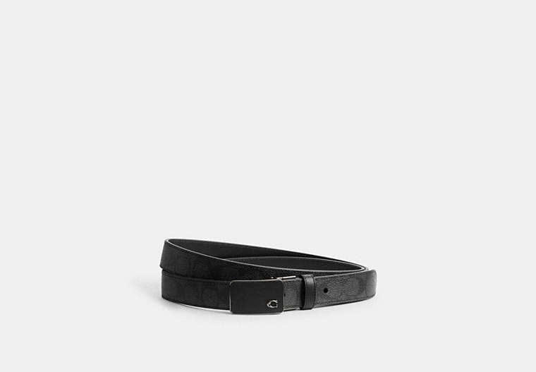Signature Plaque Buckle Cut-To-Size Reversible Belt, 30 Mm