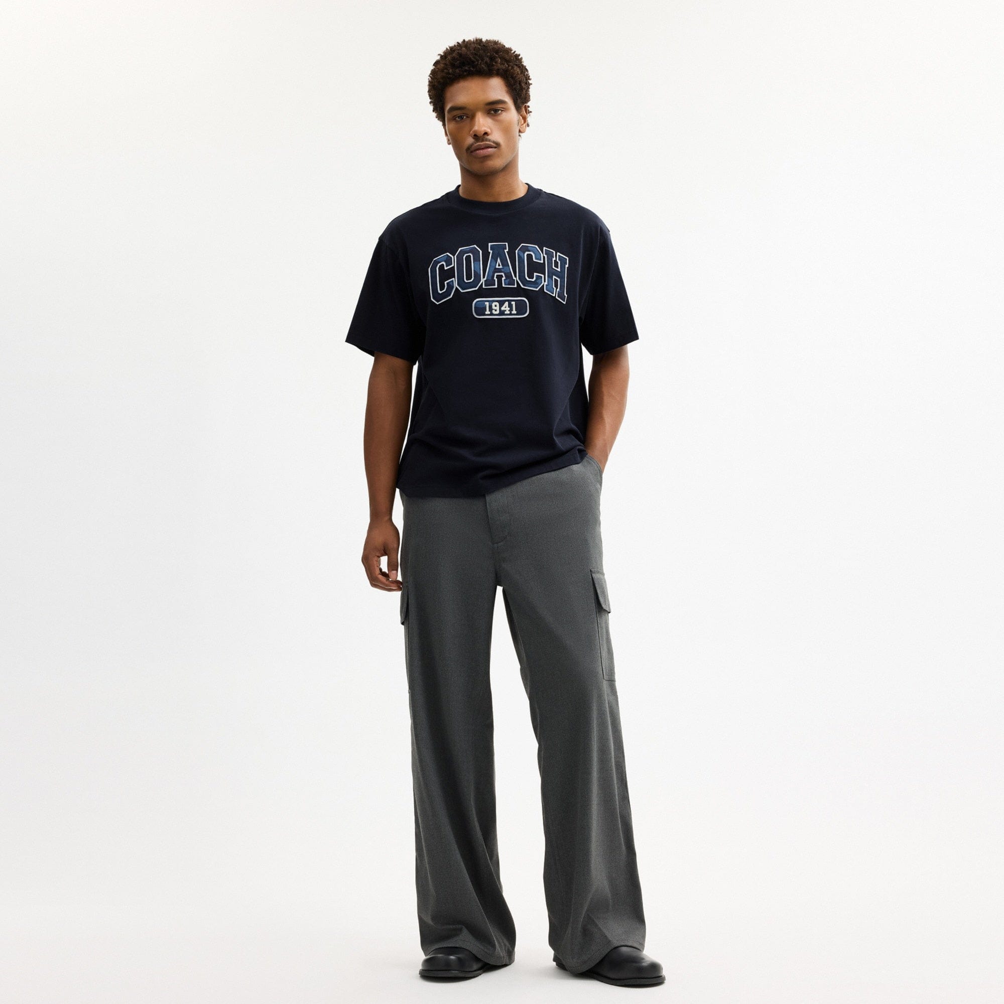 Camo Relaxed T-Shirt In Organic Cotton