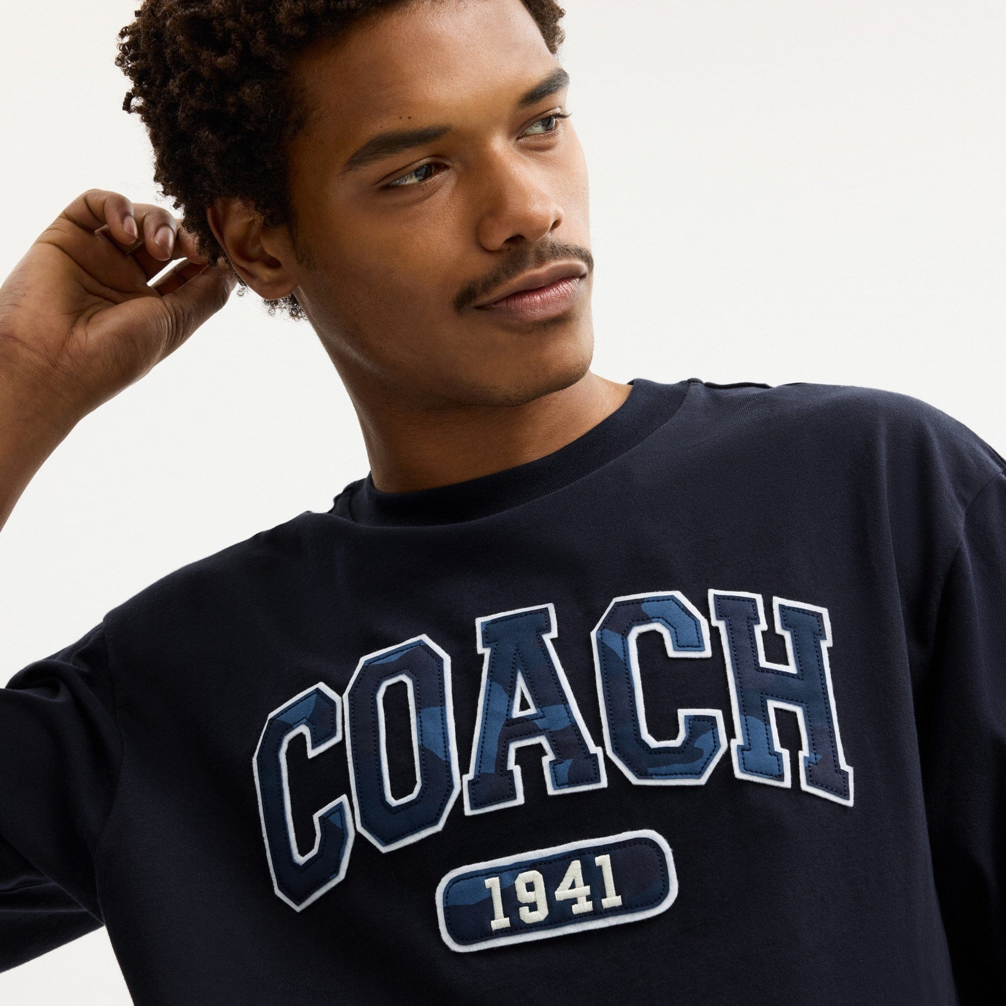 Camo Relaxed T-Shirt In Organic Cotton