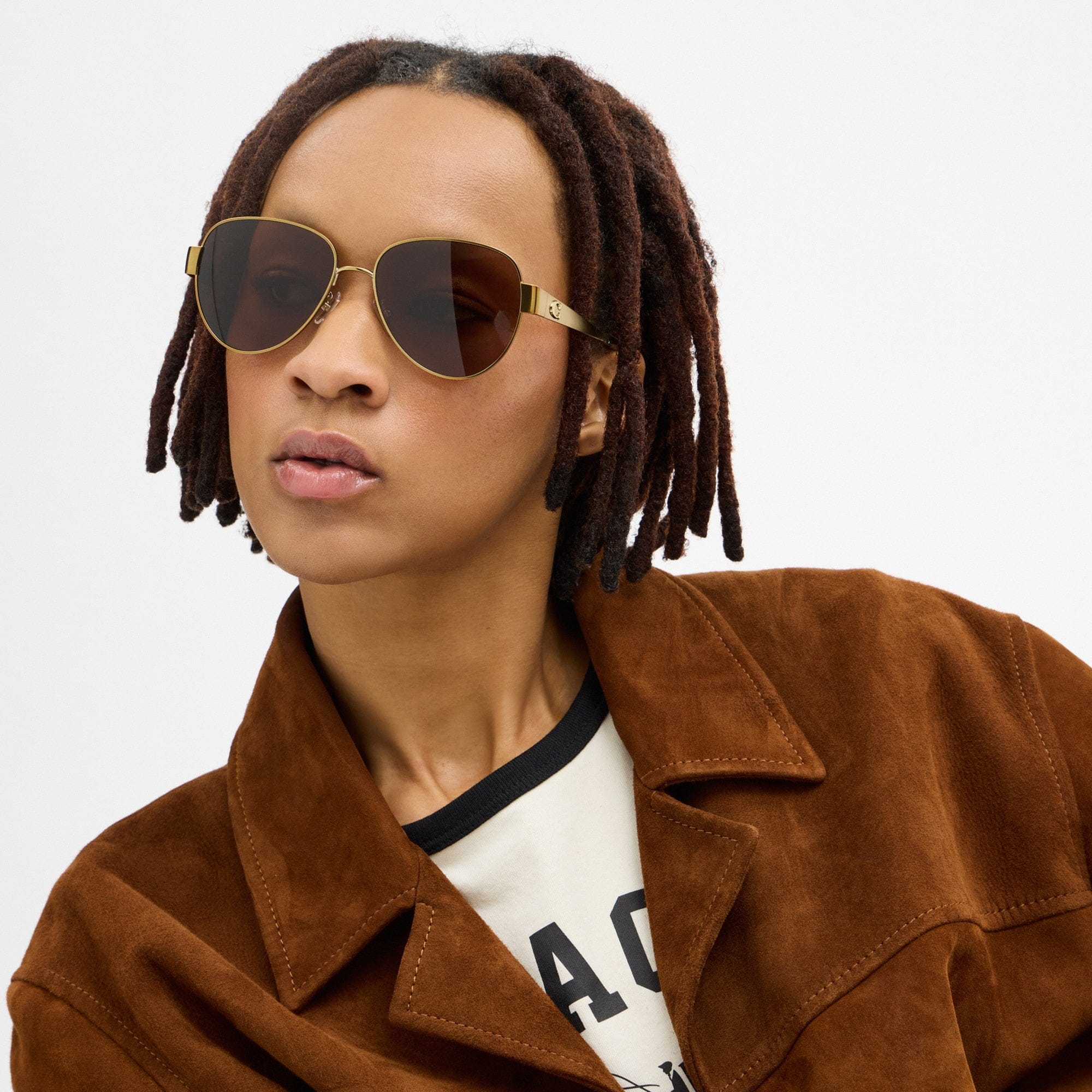 C Hardware Metal Pilot Sunglasses