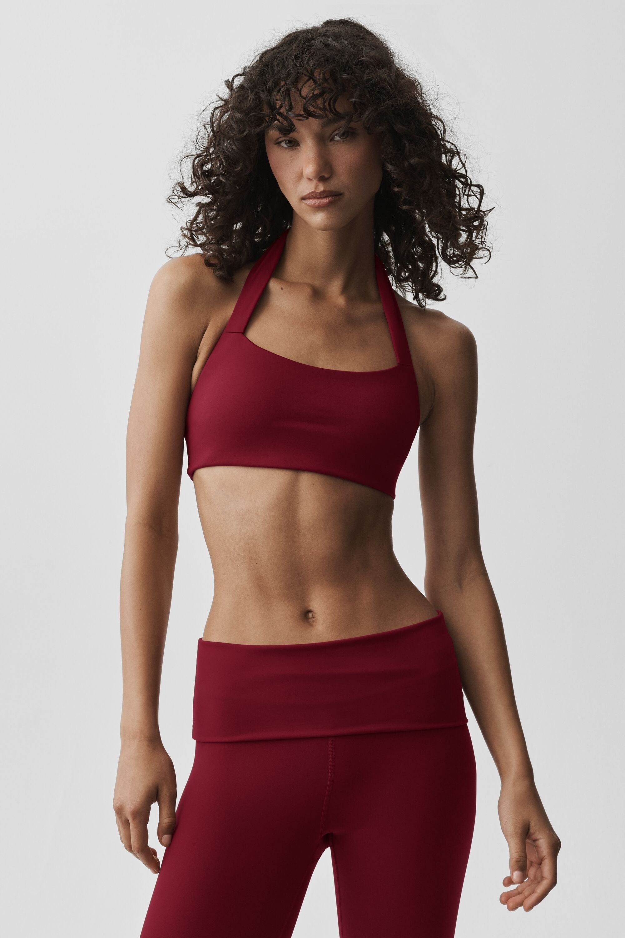 ALO Softsculpt Feel The Heat Halter Bra