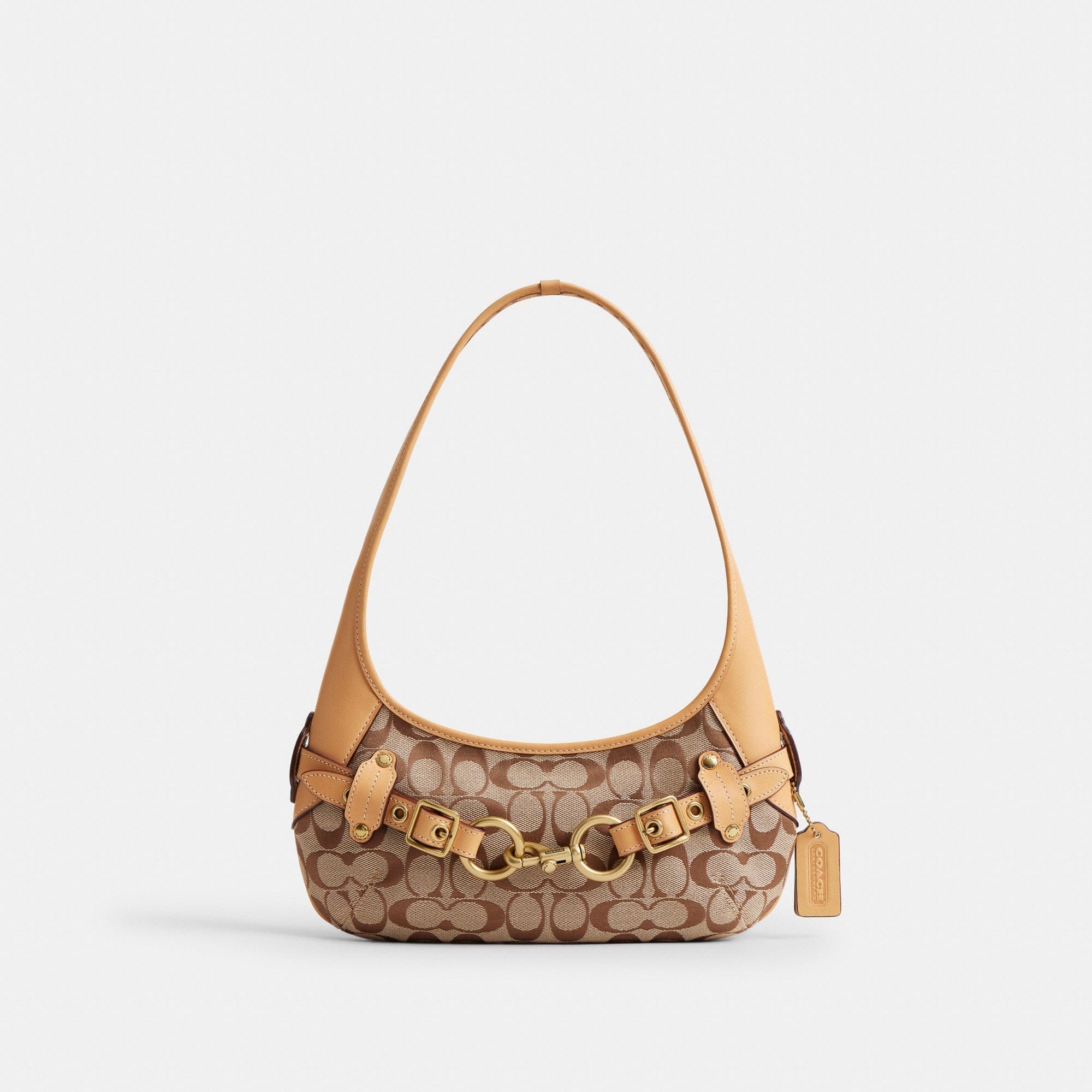 Belted Ergo Shoulder Bag 26 In Signature Jacquard