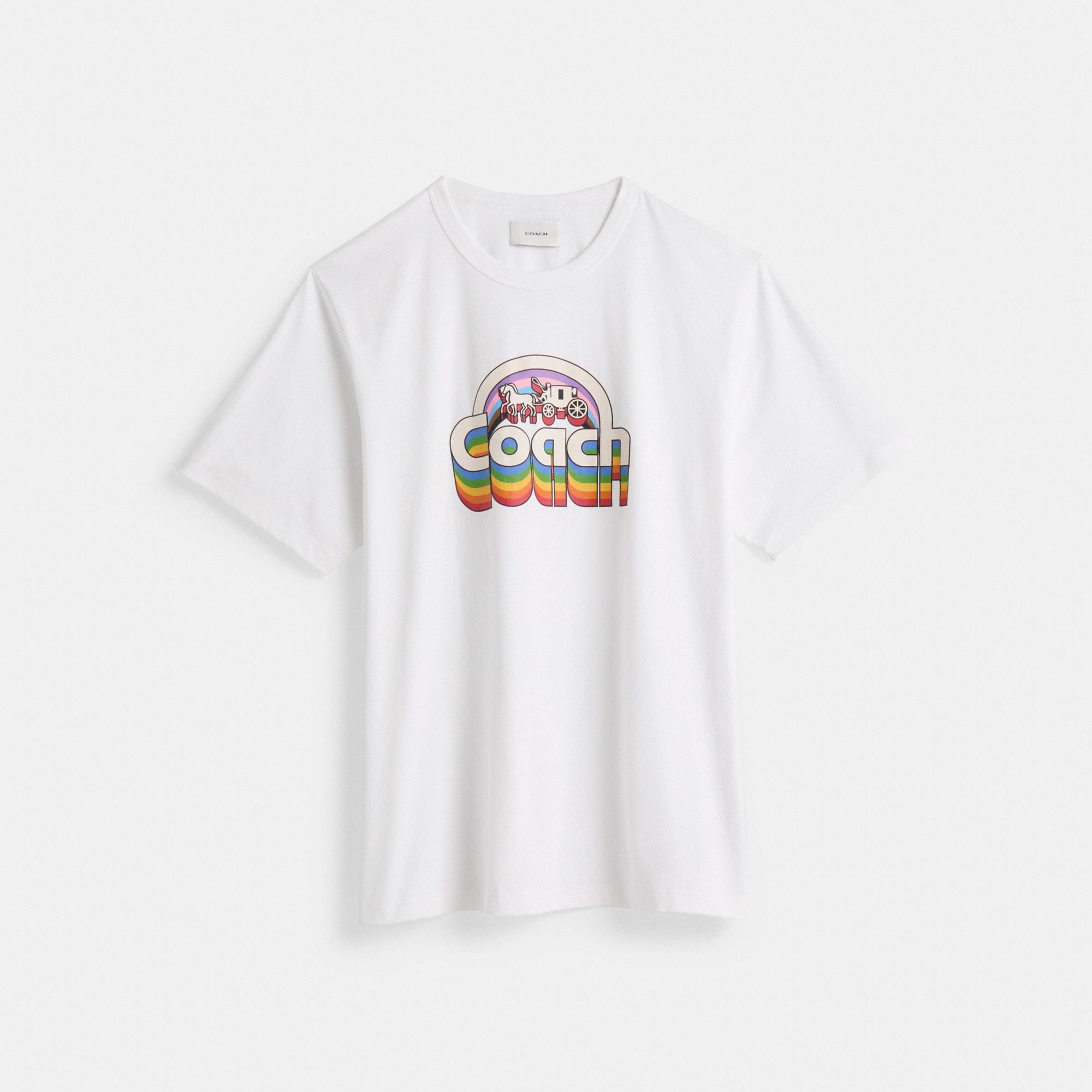 Restored Rainbow Horse And Carriage T-Shirt