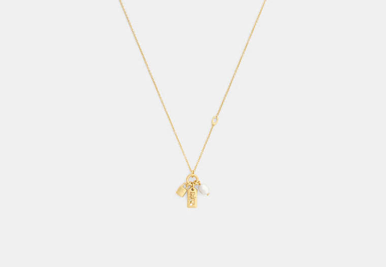 Pearl Charm Pendant Necklace