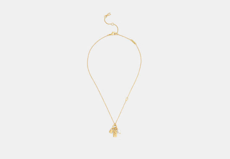 Pearl Charm Pendant Necklace