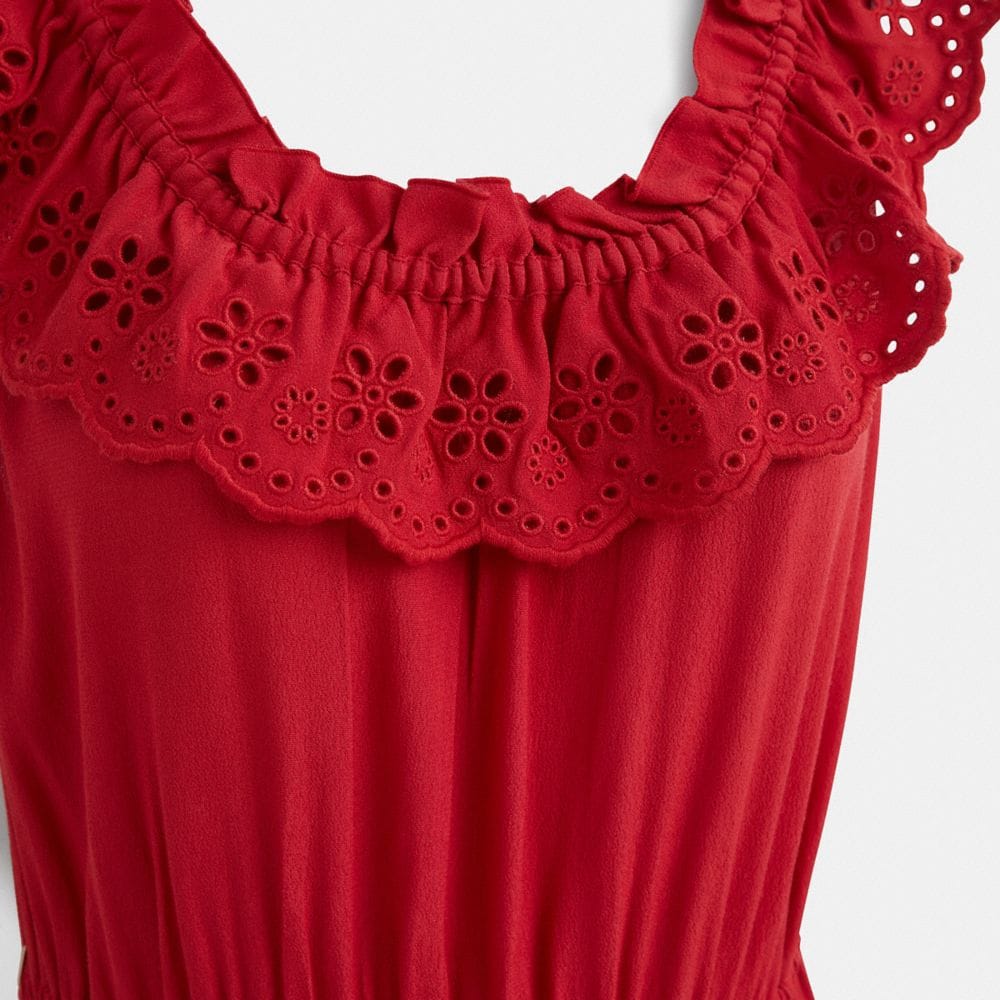 Restored Sleeveless Ruffle Dress