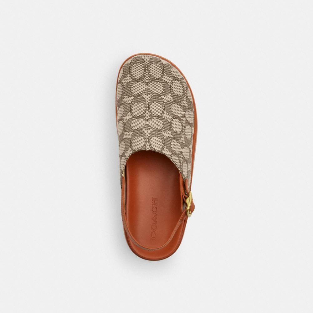 Sculpted C Platform Clog In Signature Textile Jacquard