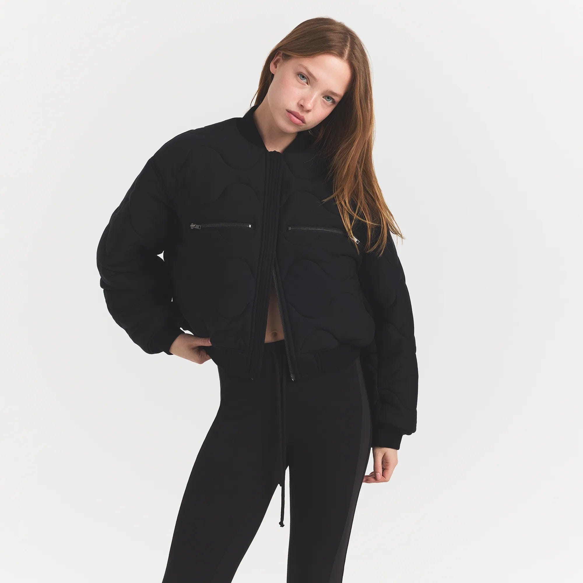 Neoprene Outerwear Reversible Bomber Jacket
