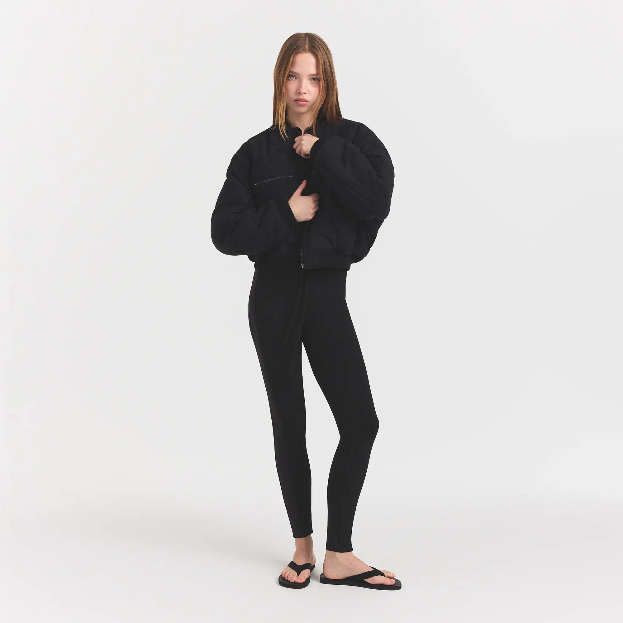 Neoprene Outerwear Reversible Bomber Jacket
