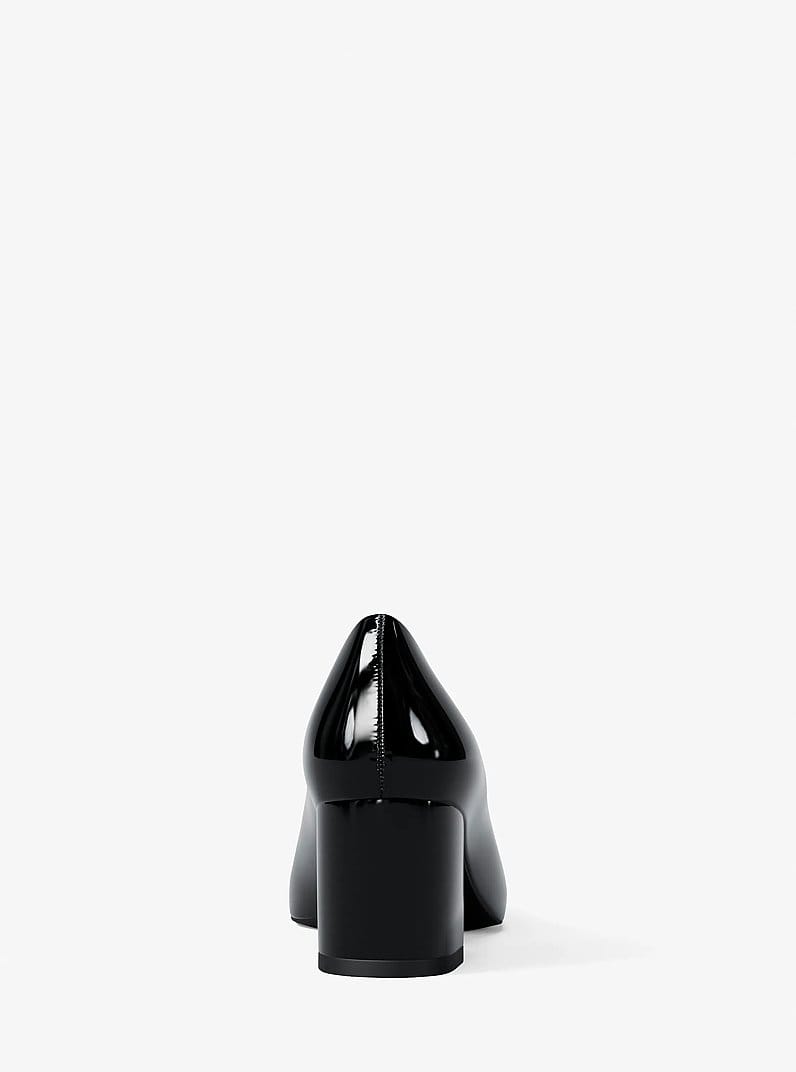 Dori Patent Block Heel Pump