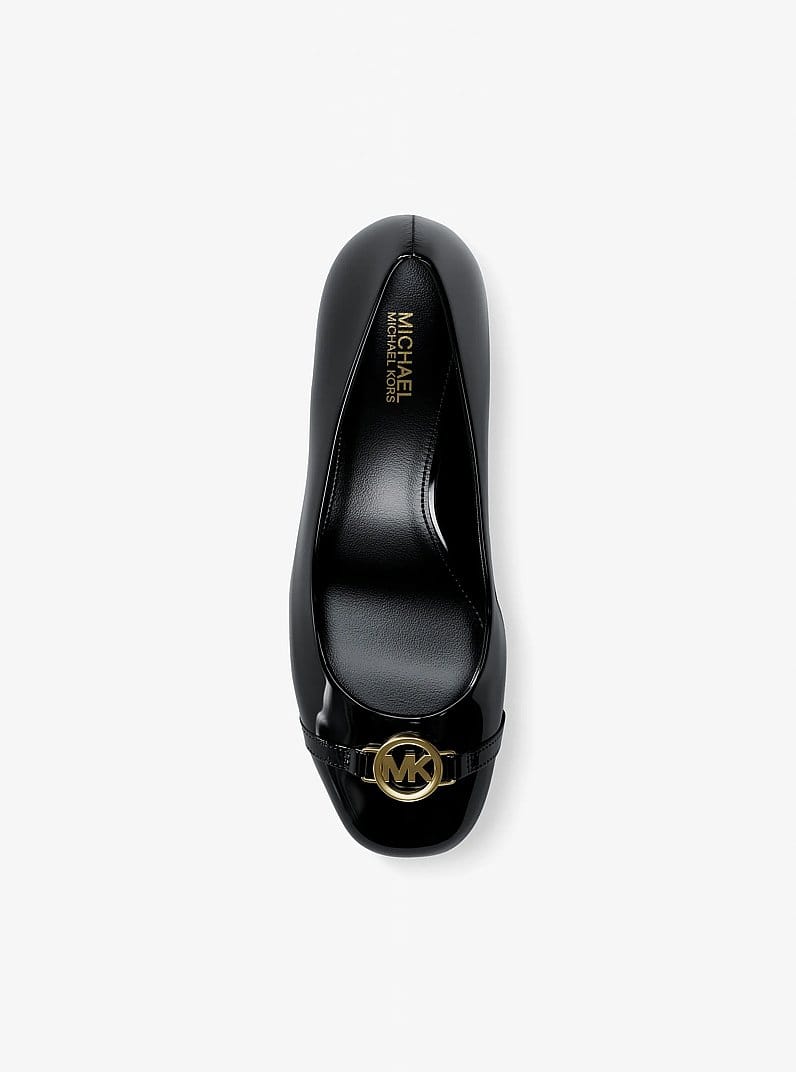 Dori Patent Block Heel Pump