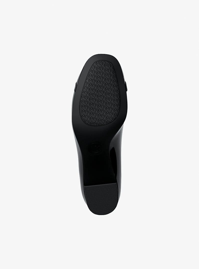 Dori Patent Block Heel Pump