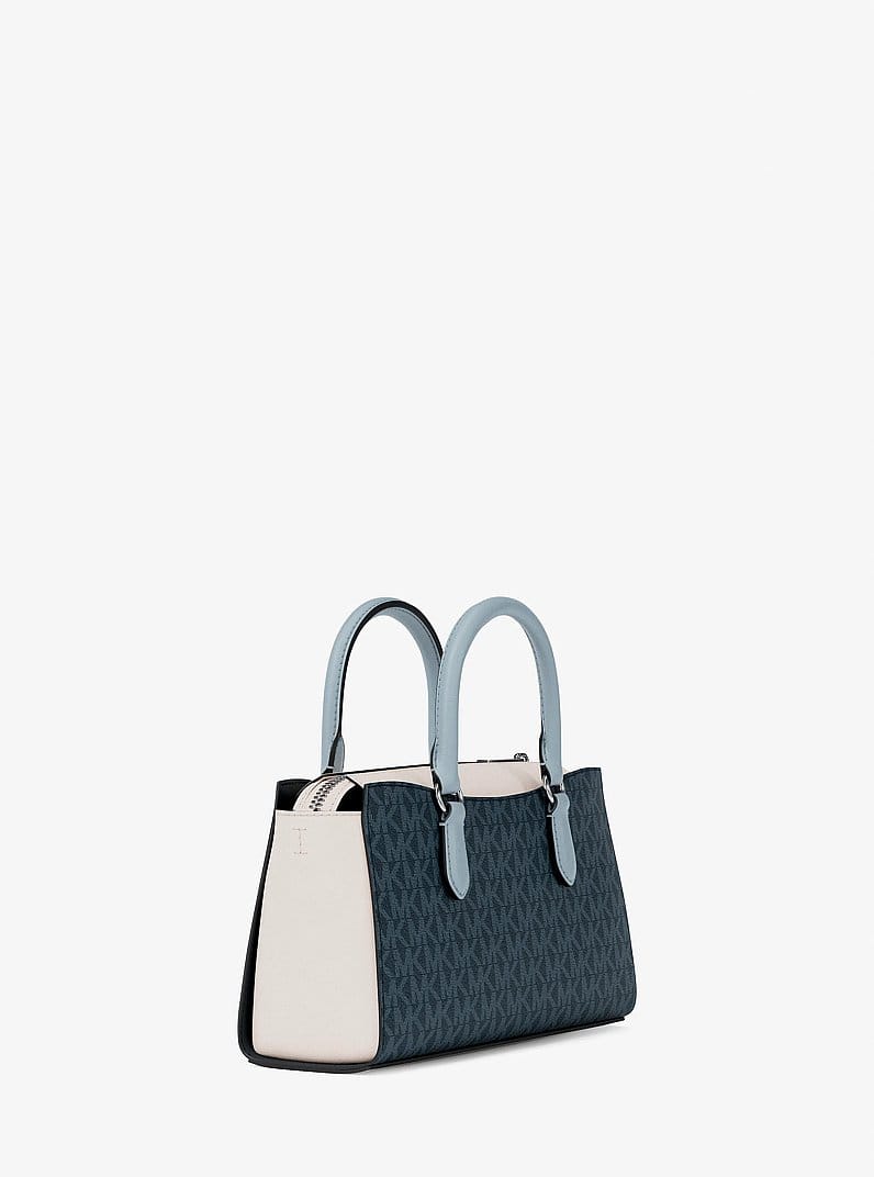 Arden Small Color-Block Signature Logo Messenger Bag