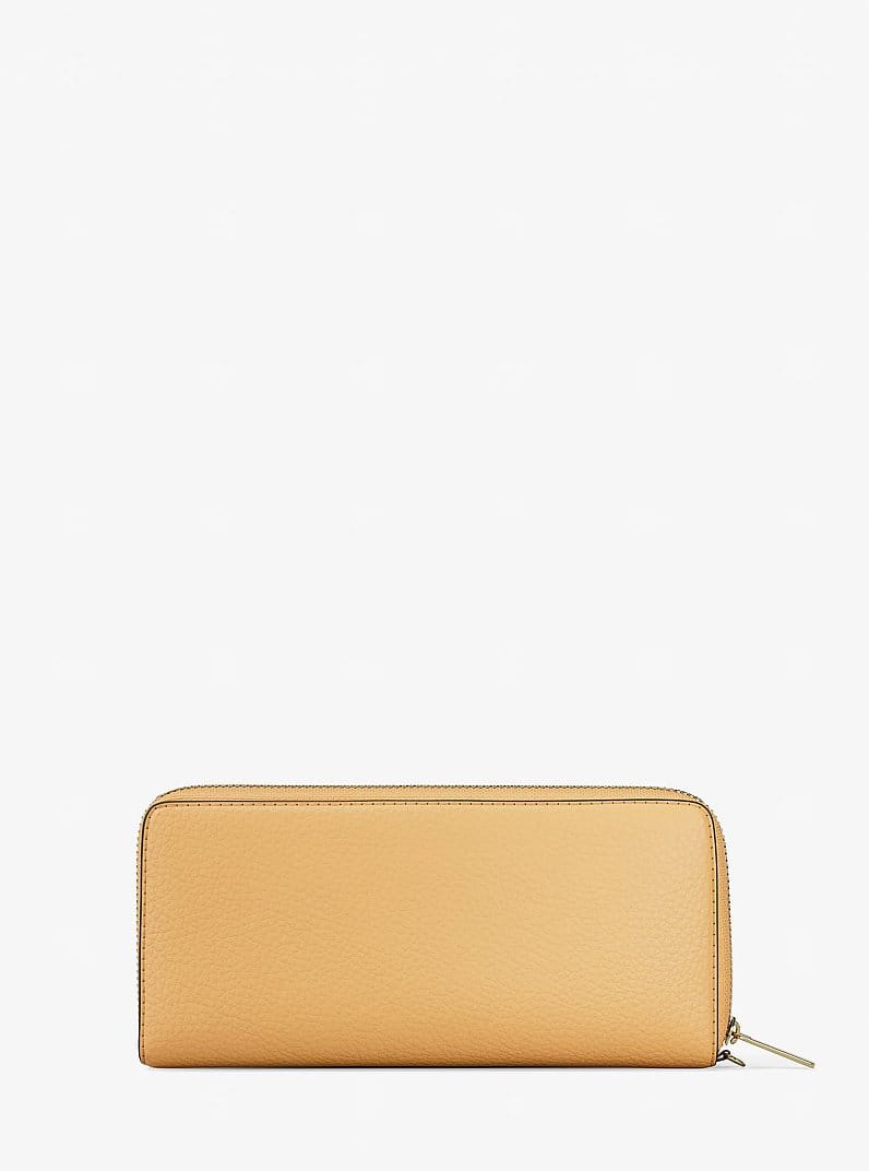 Jet Set Travel Large Pebbled Leather Wristlet