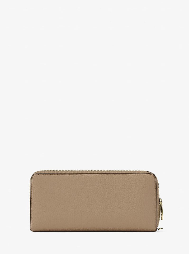 Jet Set Travel Large Pebbled Leather Wristlet