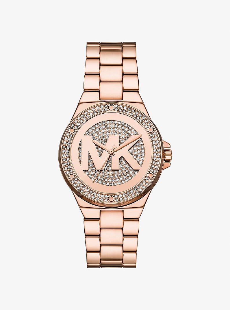 Lennox Pavé Rose Gold-Tone Watch