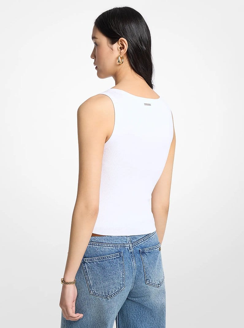 Ribbed Viscose Tank Top