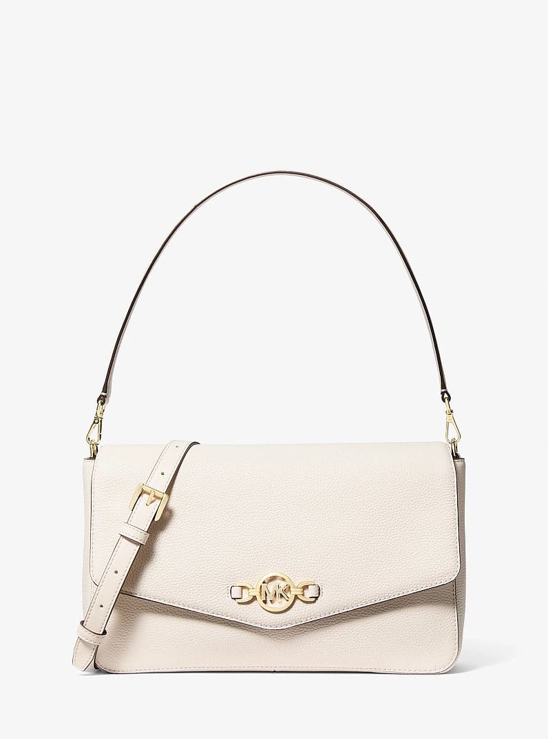 Kacey Large Pebbled Leather Convertible Shoulder Bag