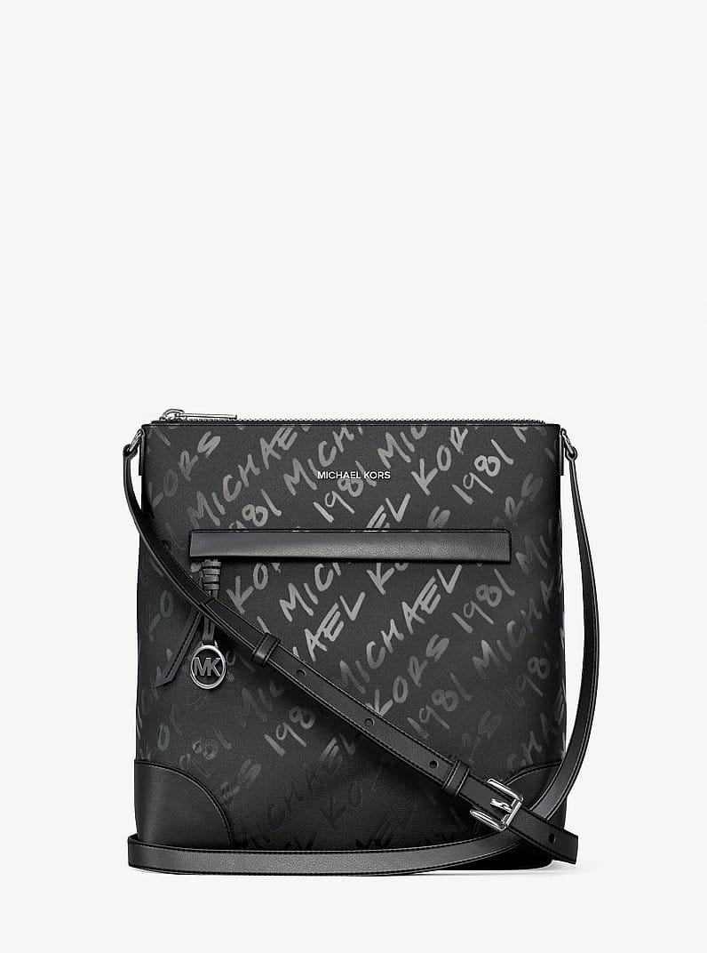 Prescott Small Logo Printed Nylon Crossbody Bag
