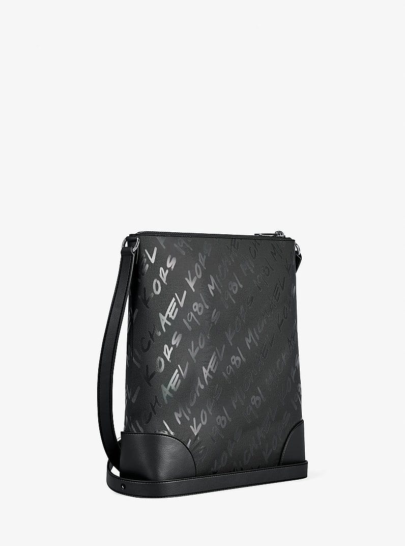 Prescott Small Logo Printed Nylon Crossbody Bag