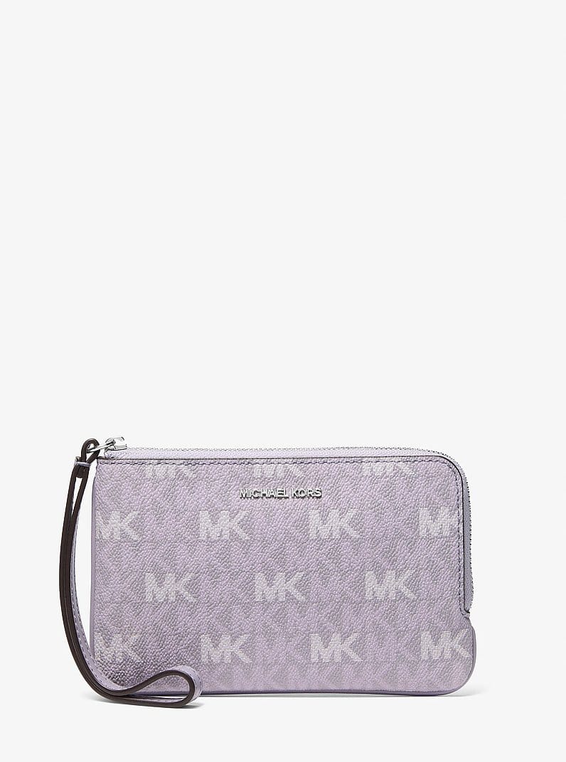 Jet Set Travel Small Signature Logo Wristlet