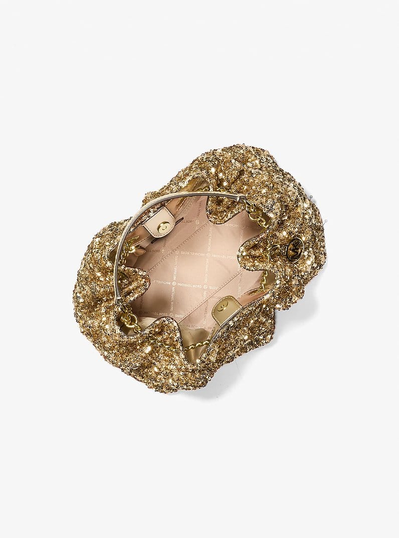 Mina Small Sequin Embellished Convertible Pochette