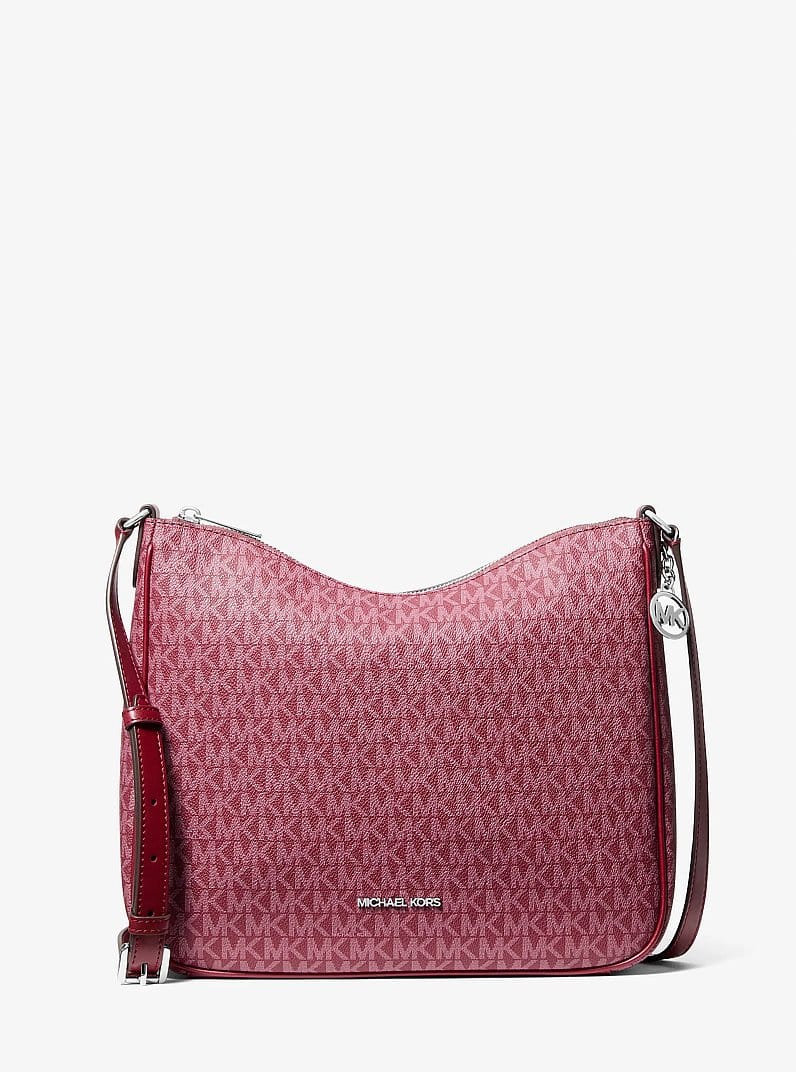 Nayla Medium Signature Logo Messenger Bag