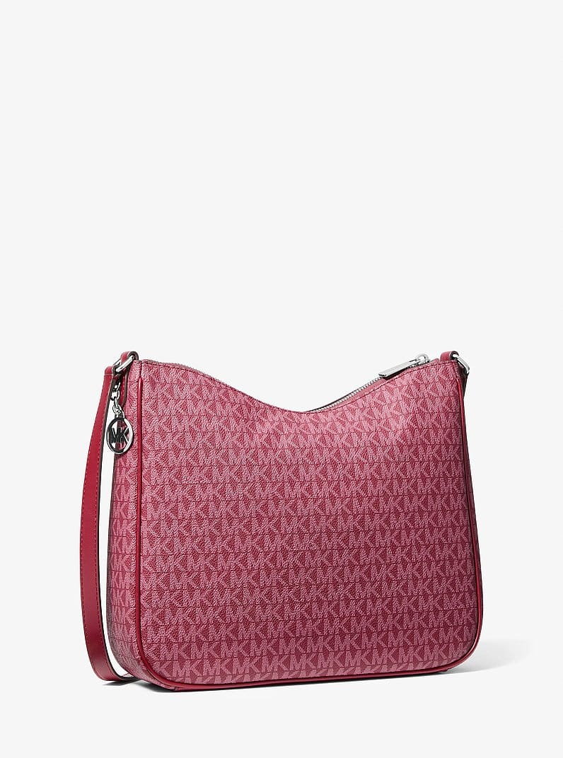 Nayla Medium Signature Logo Messenger Bag