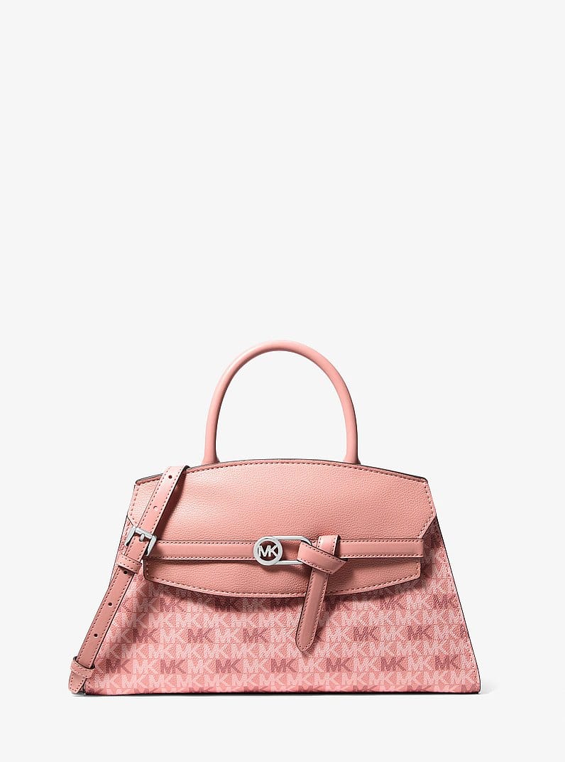 Greta Medium Signature Logo Satchel