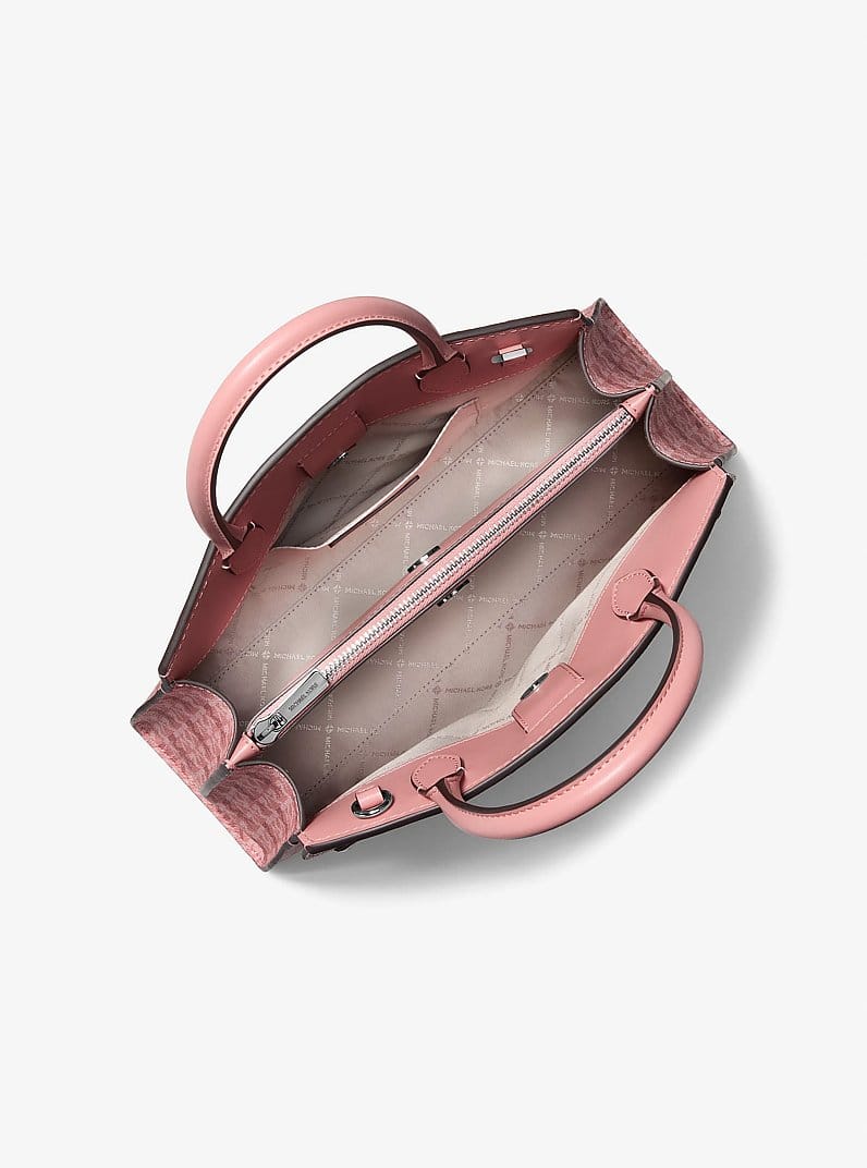 Greta Medium Signature Logo Satchel