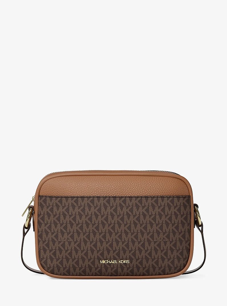 Jet Set Travel Large Signature logo Camera Crossbody Bag