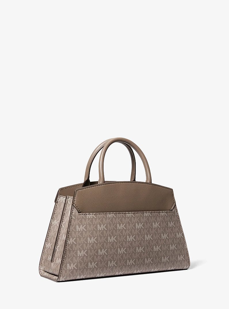 Greta Medium Signature Logo Satchel