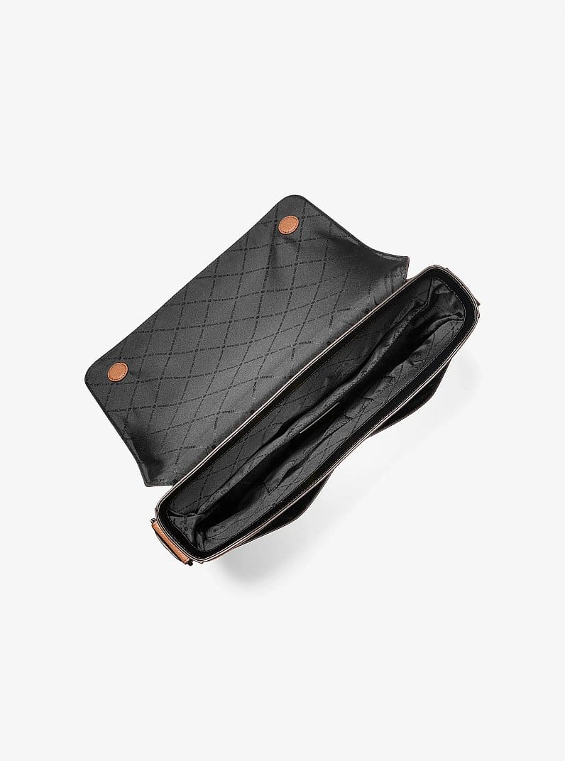 Pacey Embellished Signature Logo Messenger Bag
